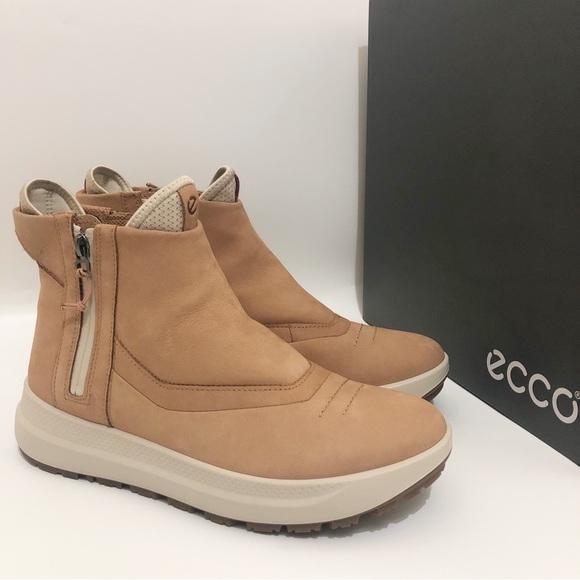 🆕 ECCO Women Solice Caramel Mid Zip Leather Boot Shoe size 8 - Picture 2 of 9